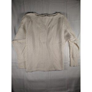 Vince Camuto cream colored long sleeve pullover sweater size M